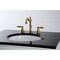 Kingston Brass KB1977AL 8" Widespread Bathroom Faucet, Brushed Brass KB1977AL - alternate 4